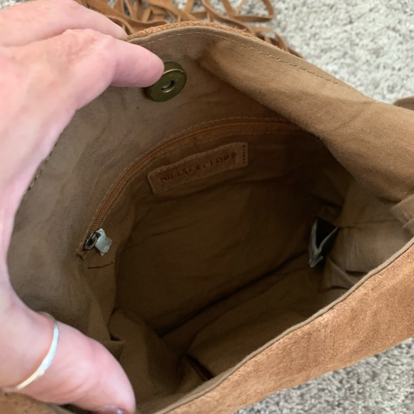 NWOT Musse & Cloud Suede Fringed Bag - Picture 4 of 7